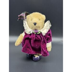 Vtg MUFFY VanderBear 8” Musical Soiree from the Purple Velvet Collection READ